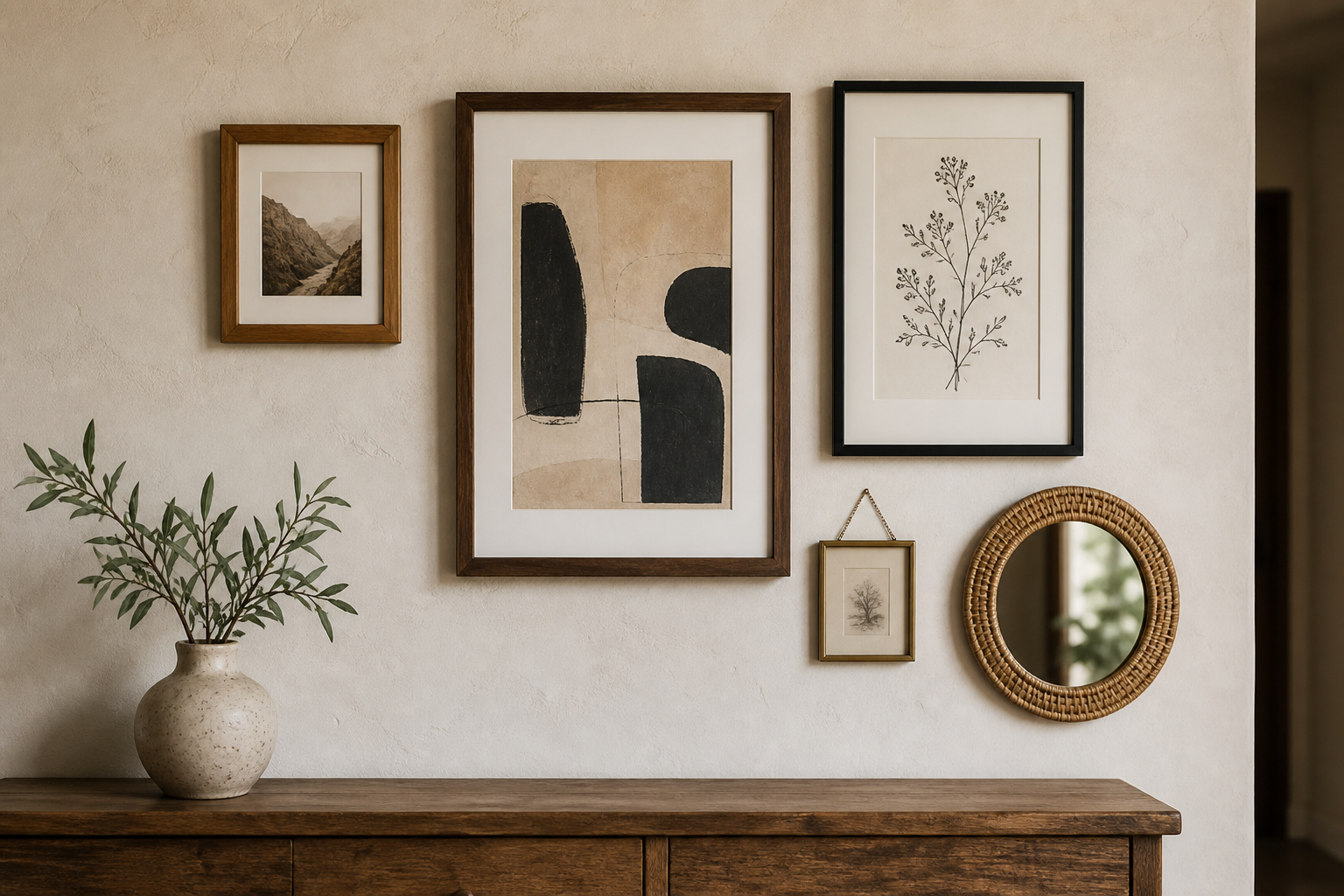 Gallery wall: composing a balanced grid in 30 minutes