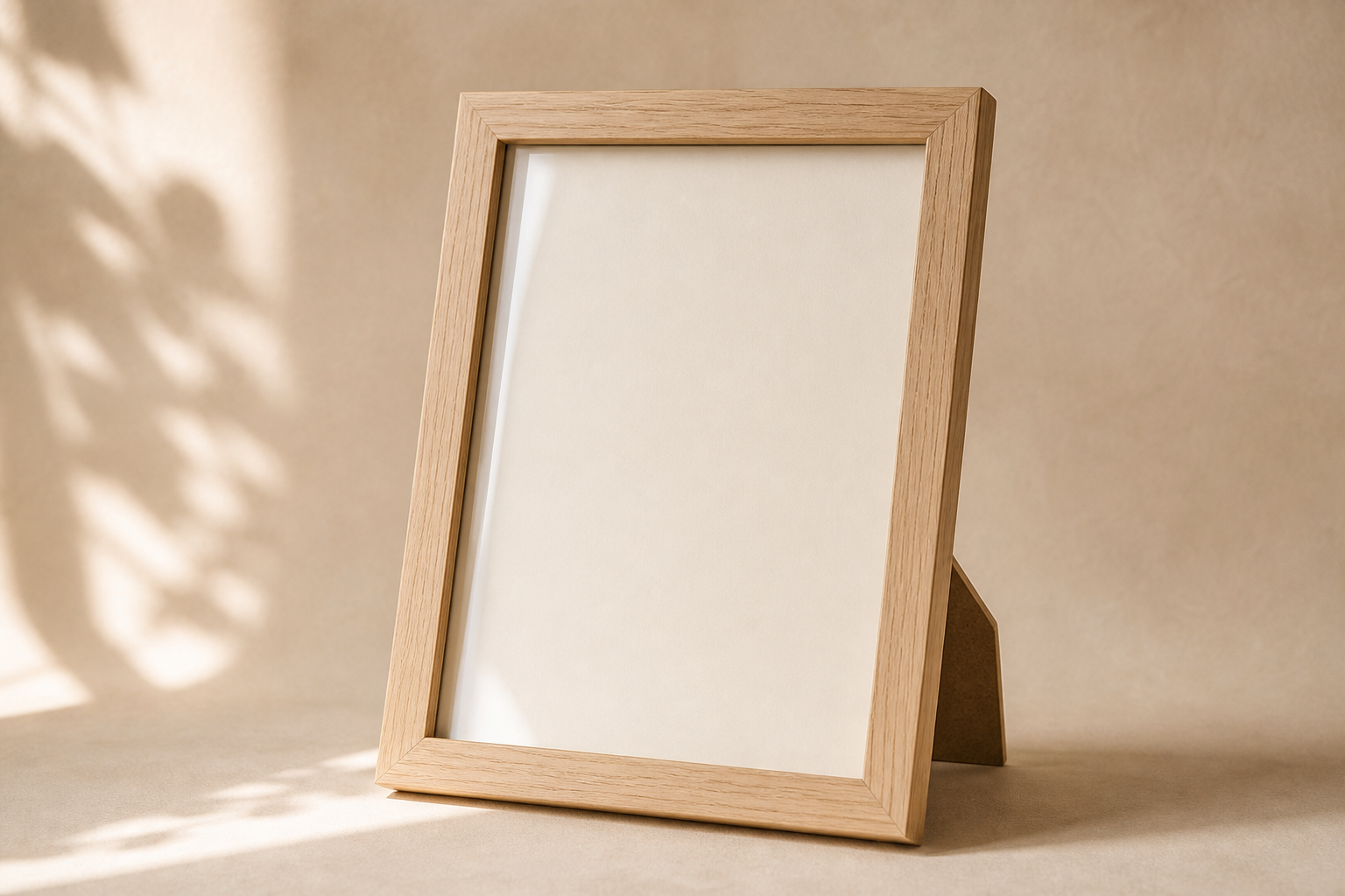 Natural Wood Glazed Frame