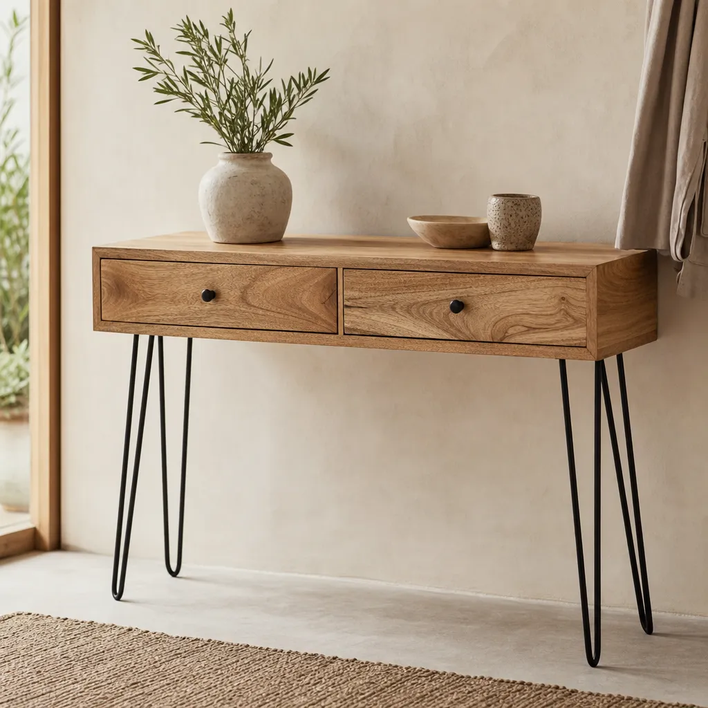 Console en Bois Naturel Studio