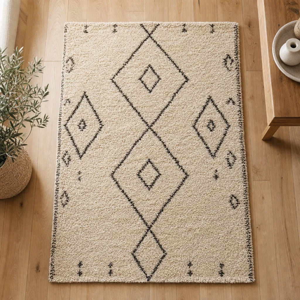 Tapis Berbère Beige 120 x 170 — Série 21